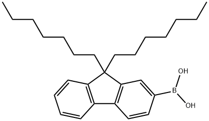 (9,9-diheptyl-9H-fluoren-2-yl)boronic acid Structure