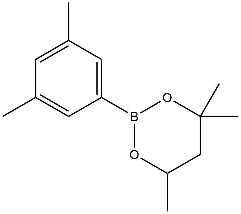 2-(3,5-Dimethylphenyl)-4,4,6-trimethyl-1,3,2-dioxaborinane Structure