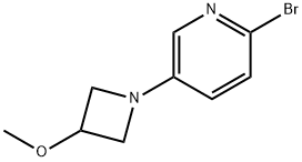 2-Bromo-5-(3-methoxy-1-azetidinyl)pyridine Structure