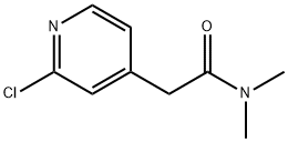 4-Pyridineacetamide, 2-chloro-N,N-dimethyl- Structure