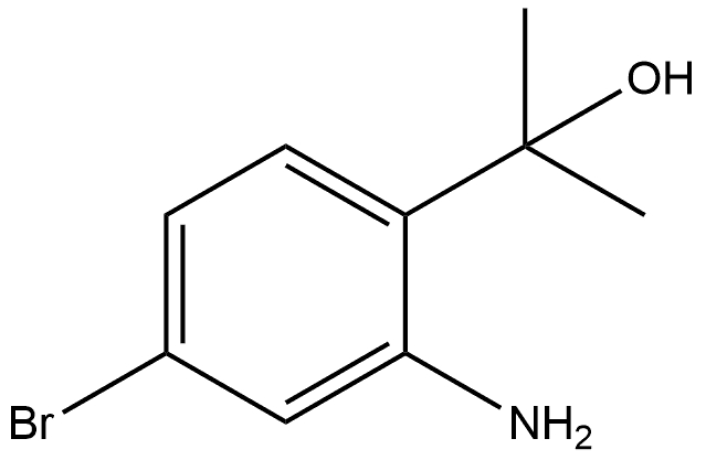 Benzenemethanol, 2-amino-4-bromo-α,α-dimethyl- 구조식 이미지