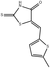 (5Z)-5-[(5-methylthiophen-2-yl)methylidene]-2-sulfanyl-1,3-thiazol-4(5H)-one Structure
