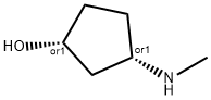 Cyclopentanol, 3-(methylamino)-, (1R,3S)-rel- Structure