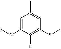 (2-Fluoro-3-methoxy-5-methylphenyl)(methyl)sulfane Structure