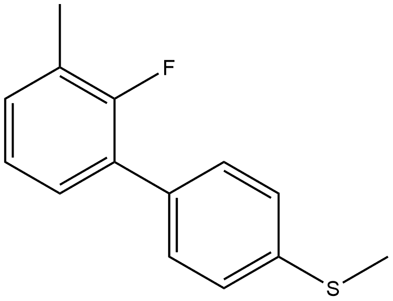 2-Fluoro-3-methyl-4'-(methylthio)-1,1'-biphenyl Structure