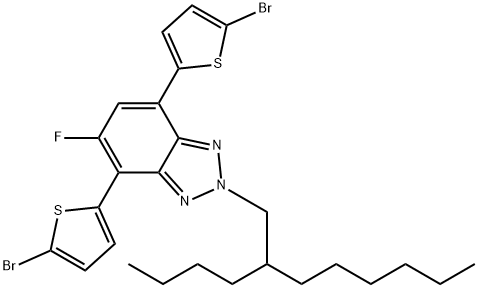 4,7-bis(5-bromothiophen-2-yl)-2-(2-butyloctyl)-5-fluoro-2H-benzo[d][1,2,3]triazole Structure