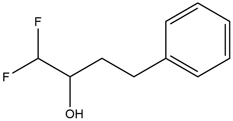 Benzenepropanol, α-(difluoromethyl)- Structure