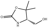 2-Oxazolidinone, 4-(hydroxymethyl)-5,5-dimethyl-, (4S)- Structure