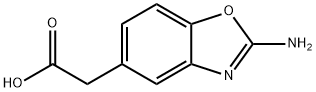 5-Benzoxazoleacetic acid, 2-amino- Structure