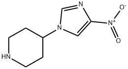 Piperidine, 4-(4-nitro-1H-imidazol-1-yl)- Structure