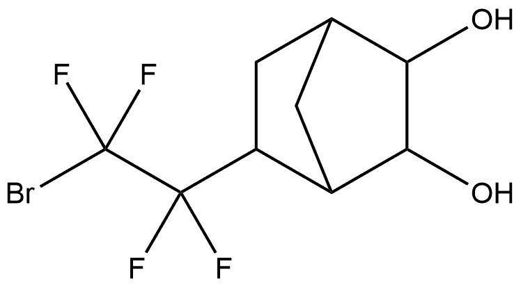 5-(2-Bromo-1,1,2,2-tetrafluoroethyl)bicyclo[2.2.1]heptane-2,3-diol Structure