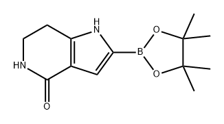 4H-Pyrrolo[3,2-c]pyridin-4-one, 1,5,6,7-tetrahydro-2-(4,4,5,5-tetramethyl-1,3,2-dioxaborolan-2-yl)- Structure