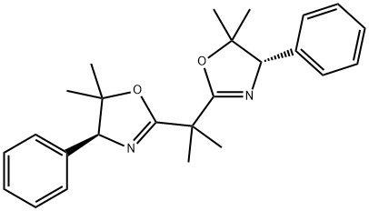 Oxazole, 2,2'-(1-methylethylidene)bis[4,5-dihydro-5,5-dimethyl-4-phenyl-, (4S,4'S)- 구조식 이미지