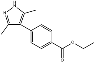 4-(ethyl-4'-benzoate)-3,5-dimethyl-1H-pyrazole Structure