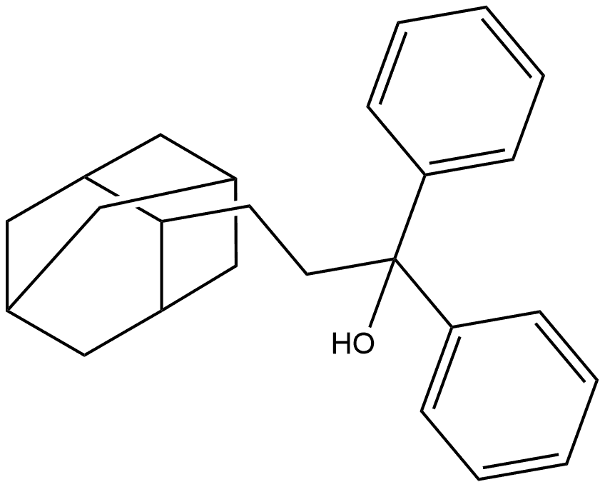 Tricyclo[3.3.1.13,7]decane-2-propanol, α,α-diphenyl- Structure