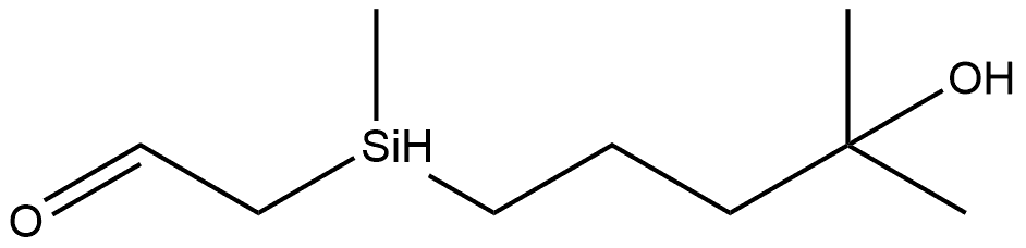 ACETALDEHYDE, 2-[(4-HYDROXY-4-METHYLPENTYL)METHYLSILYL]- Structure