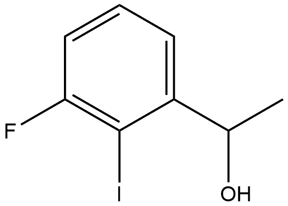 Benzenemethanol, 3-fluoro-2-iodo-α-methyl- Structure