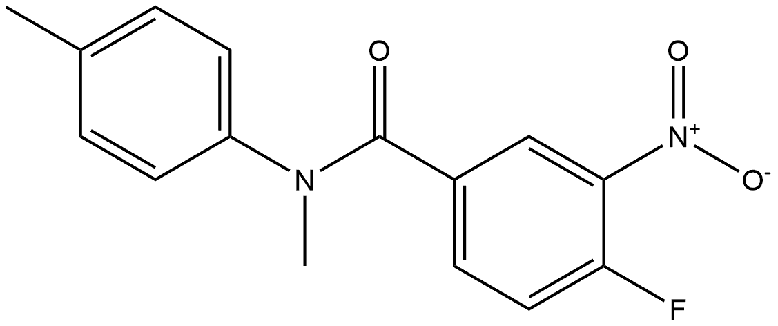 4-fluoro-N-methyl-3-nitro-N-(p-tolyl)benzamide Structure