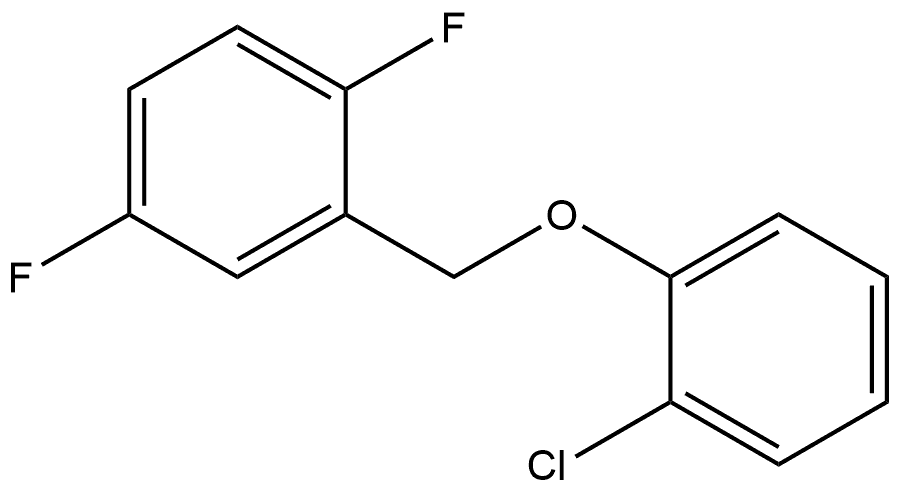 2-[(2-Chlorophenoxy)methyl]-1,4-difluorobenzene Structure