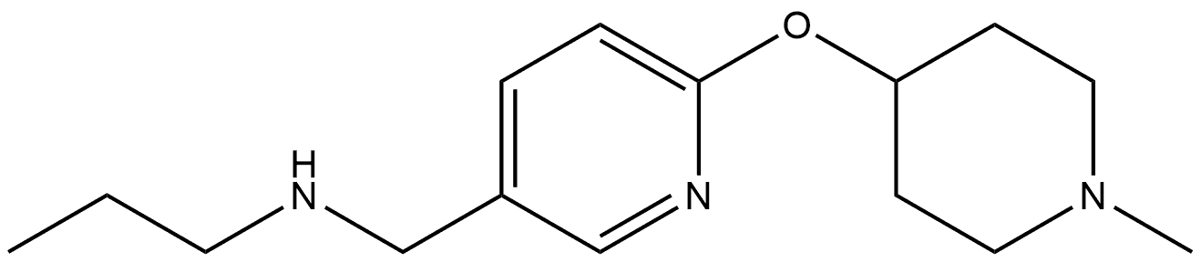 6-[(1-Methyl-4-piperidinyl)oxy]-N-propyl-3-pyridinemethanamine Structure