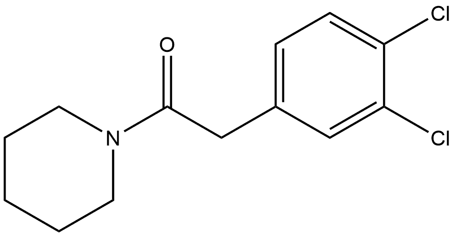 2-(3,4-Dichlorophenyl)-1-(1-piperidinyl)ethanone 구조식 이미지