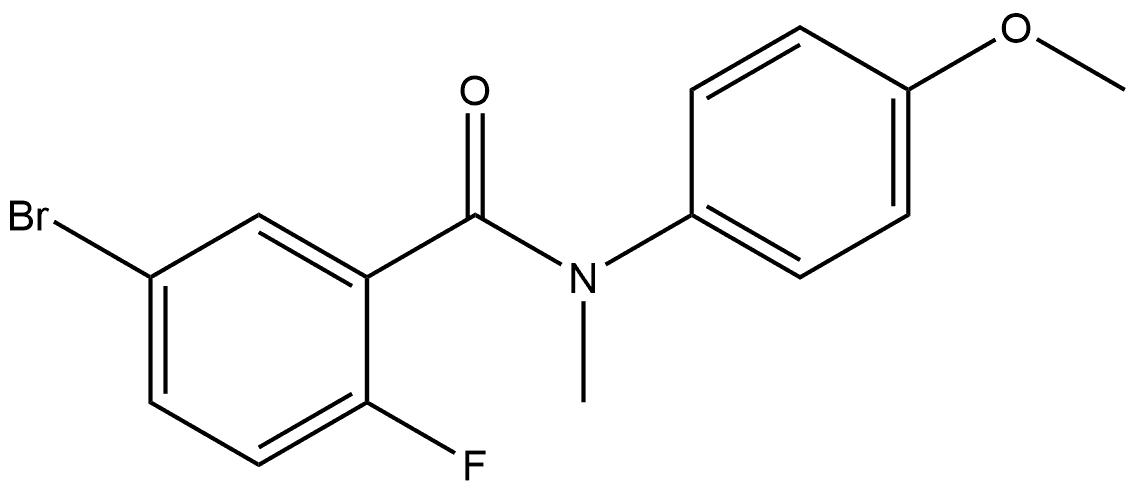 5-Bromo-2-fluoro-N-(4-methoxyphenyl)-N-methylbenzamide Structure