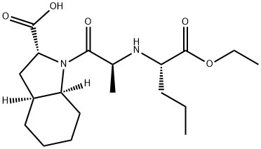 1H-Indole-2-carboxylic acid, 1-[(2S)-2-[[(1S)-1-(ethoxycarbonyl)butyl]amino]-1-oxopropyl]octahydro-, (2R,3aS,7aS)- Structure