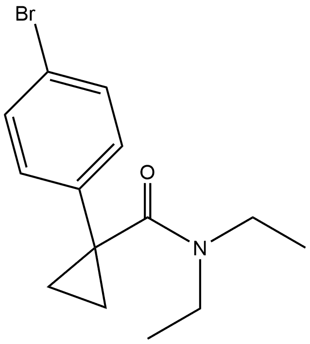 1-(4-Bromophenyl)-N,N-diethylcyclopropanecarboxamide Structure