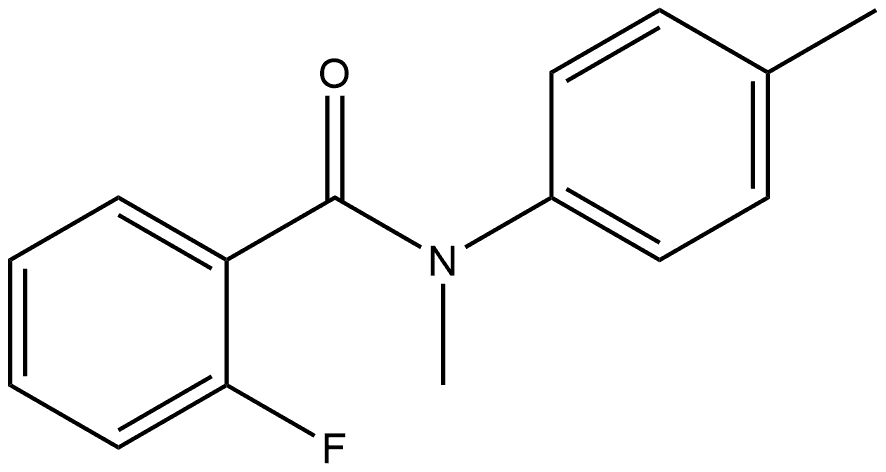 2-Fluoro-N-methyl-N-(4-methylphenyl)benzamide 구조식 이미지