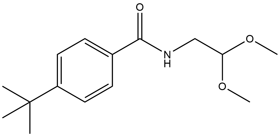 N-(2,2-Dimethoxyethyl)-4-(1,1-dimethylethyl)benzamide Structure