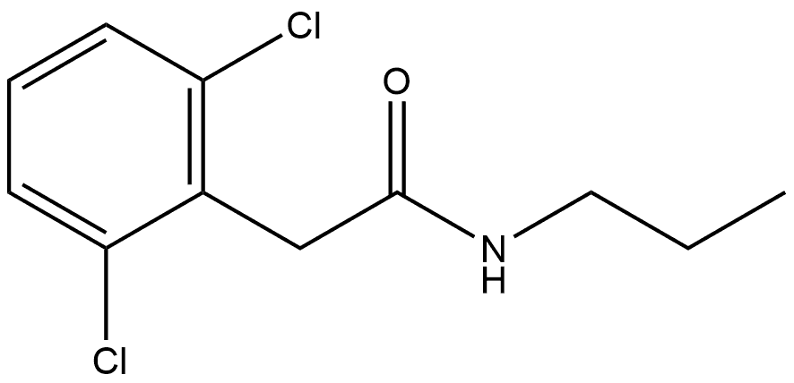 2,6-Dichloro-N-propylbenzeneacetamide Structure