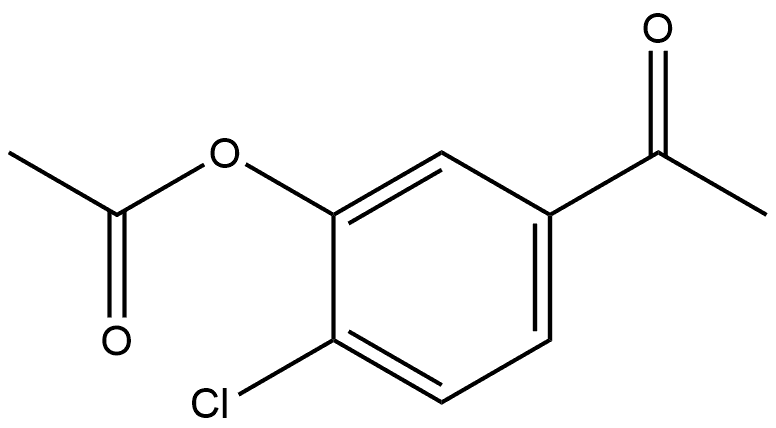 1-[3-(Acetyloxy)-4-chlorophenyl]ethanone Structure