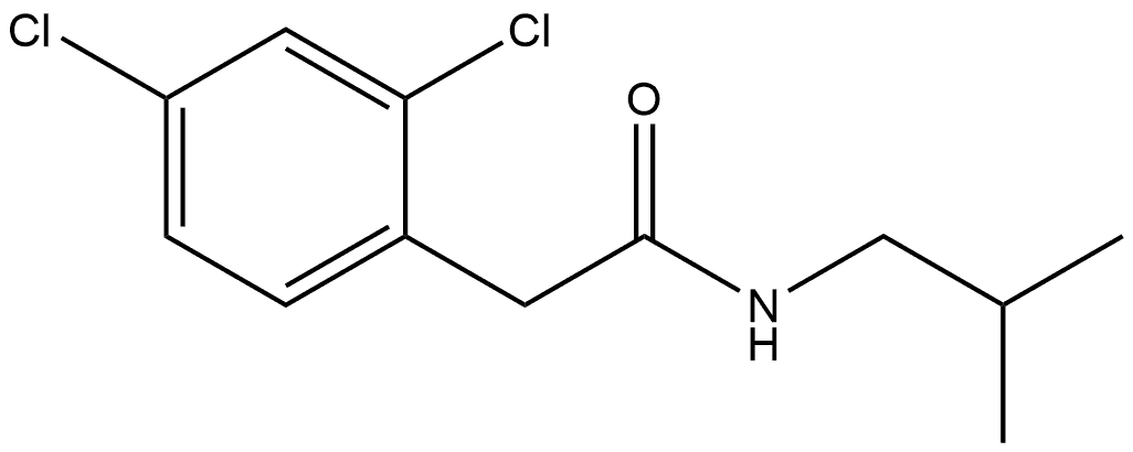 2,4-Dichloro-N-(2-methylpropyl)benzeneacetamide Structure