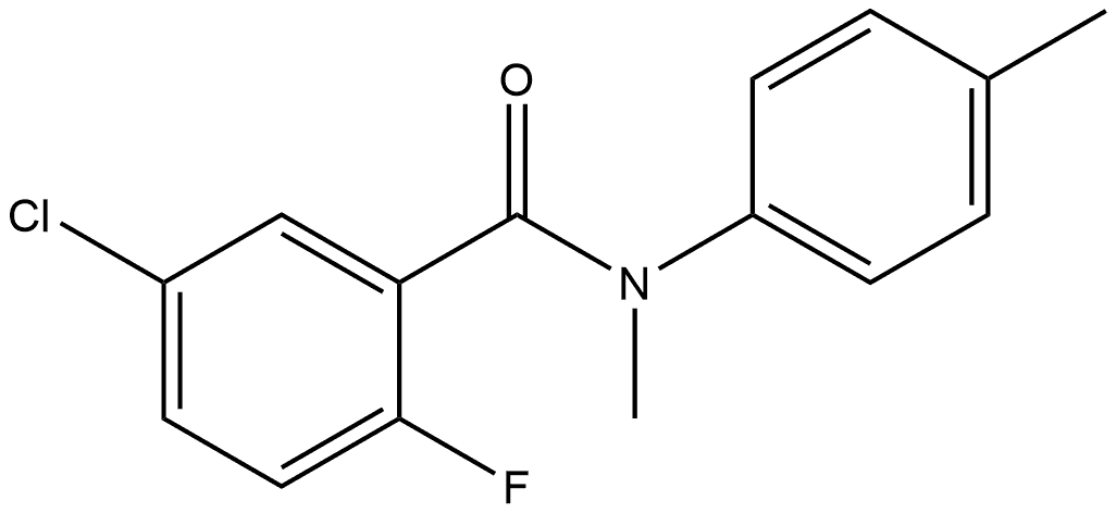 5-Chloro-2-fluoro-N-methyl-N-(4-methylphenyl)benzamide Structure