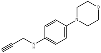 Benzenamine, 4-(4-morpholinyl)-N-2-propyn-1-yl- Structure