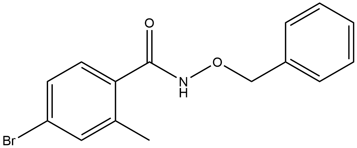 4-Bromo-2-methyl-N-(phenylmethoxy)benzamide 구조식 이미지