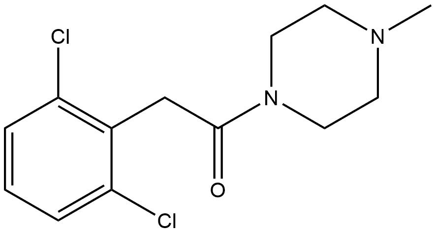 2-(2,6-Dichlorophenyl)-1-(4-methyl-1-piperazinyl)ethanone Structure