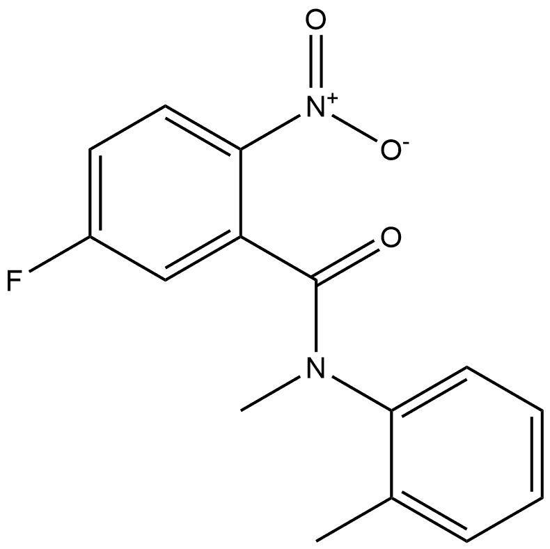 5-fluoro-N-methyl-2-nitro-N-(o-tolyl)benzamide Structure