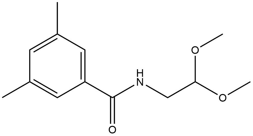 N-(2,2-Dimethoxyethyl)-3,5-dimethylbenzamide Structure