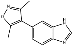 1H-Benzimidazole, 6-(3,5-dimethyl-4-isoxazolyl)- Structure