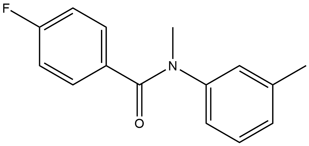 4-Fluoro-N-methyl-N-(3-methylphenyl)benzamide Structure