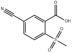 5-Cyano-2-(methylsulfonyl)benzoic acid Structure