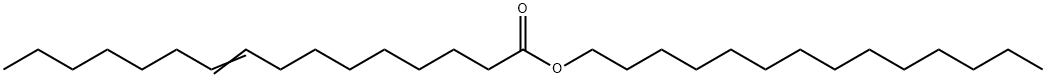 9-Hexadecenoic acid, tetradecyl ester Structure