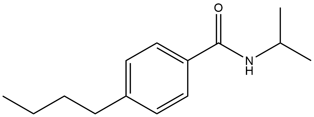 4-Butyl-N-(1-methylethyl)benzamide Structure