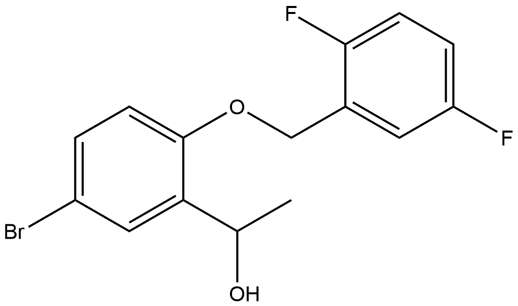 5-Bromo-2-[(2,5-difluorophenyl)methoxy]-α-methylbenzenemethanol Structure