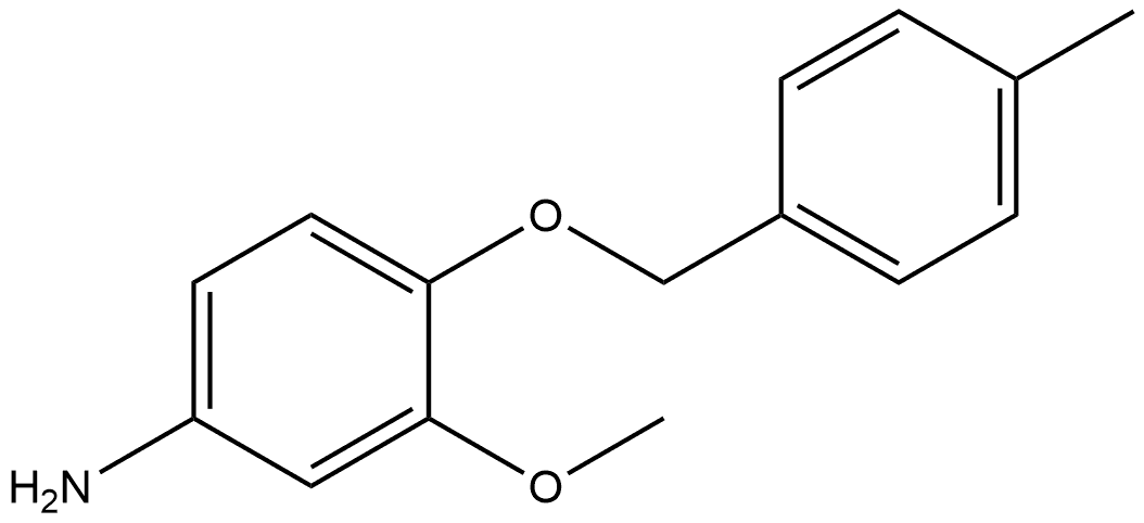 3-Methoxy-4-[(4-methylphenyl)methoxy]benzenamine Structure