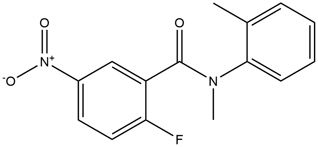 2-fluoro-N-methyl-5-nitro-N-(o-tolyl)benzamide Structure