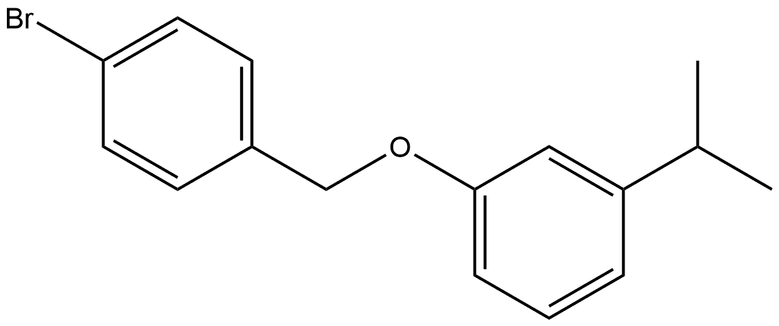 1-[(4-Bromophenyl)methoxy]-3-(1-methylethyl)benzene Structure