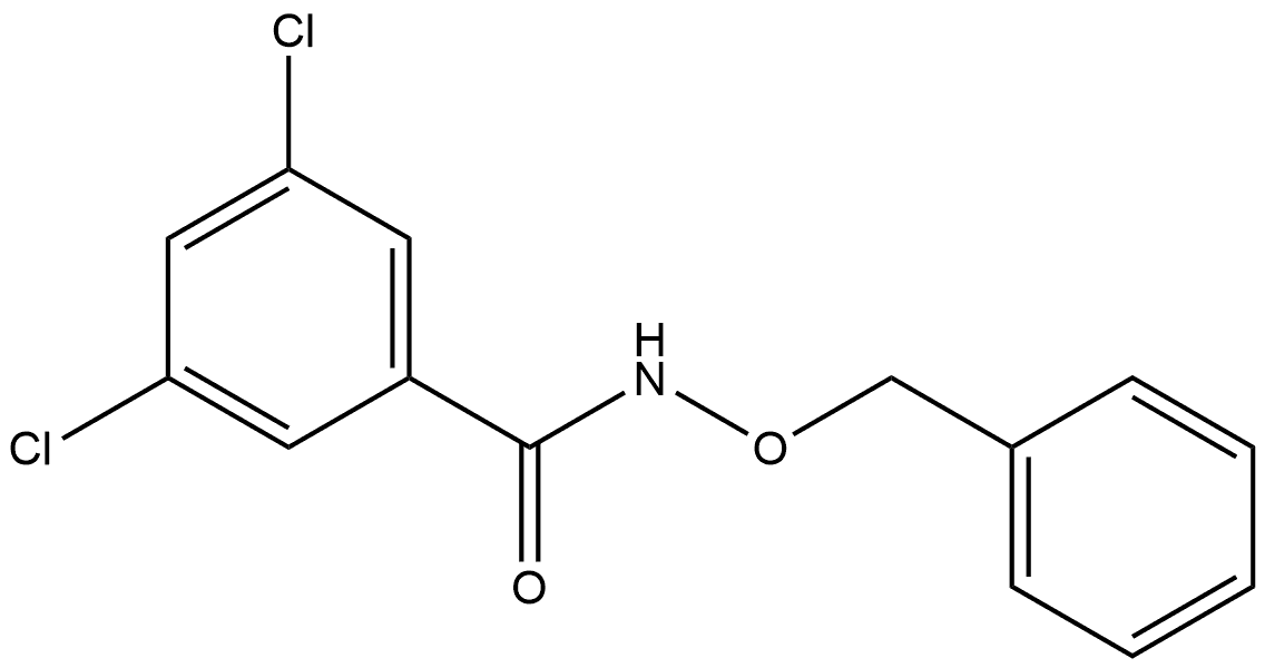 3,5-Dichloro-N-(phenylmethoxy)benzamide Structure