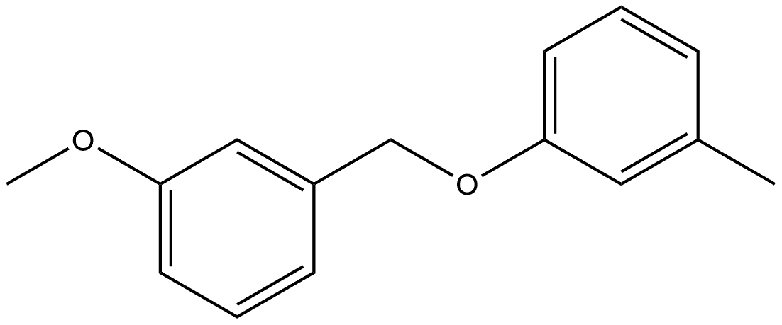 Benzene, 1-methoxy-3-[(3-methylphenoxy)methyl]- Structure